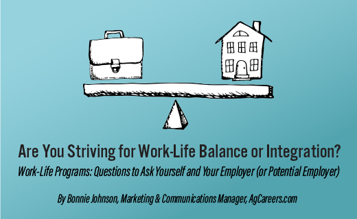 Are You Striving for Work-Life Balance or Integration? Work-Life Programs: Questions to Ask Yourself and Your Employer 